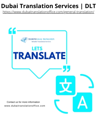 Dubai Translation Services  DLT
