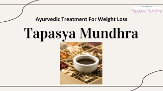 Ayurvedic Treatment For Weight Loss