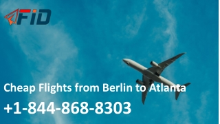Book Cheap Flights from Berlin to Atlanta