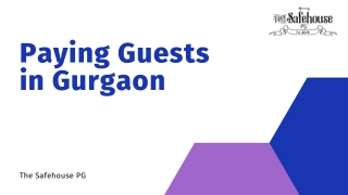 Most Paying Guests at Gurgaon