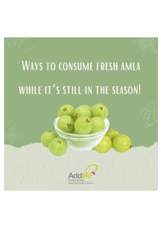 Consume Fresh Amla Dietician In India