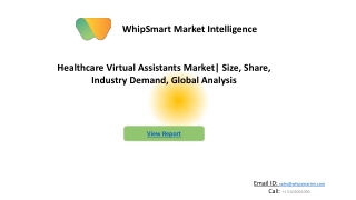 Healthcare Virtual Assistants market  Global Forecast 2027 by industry trends &