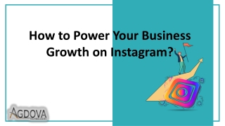 How to power your business growth on Instagram