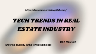 Don McClain- Tech Trends in Real Estate Industry