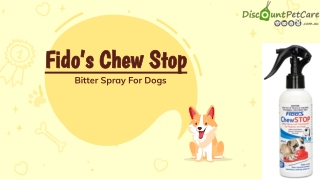 Fido's Chew Stop Bitter Spray For Dogs 200 ML | DiscountPetCare