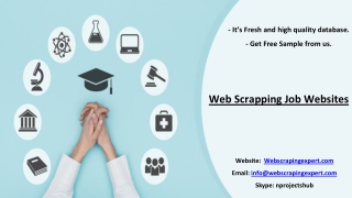 Web Scrapping Job Websites