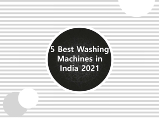 5 Best Washing Machines in India 2021
