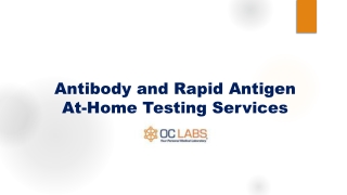 Antibody and Rapid Antigen At-Home Testing Services