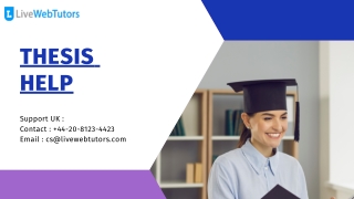 Best Thesis Help Services in UK - The LiveWebTutors