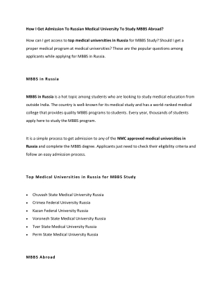 How I Get Admission To Russian Medical University To Study MBBS Abroad-converted