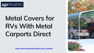 Best Service of Metal Covers for RVs | Metal Carports Direct
