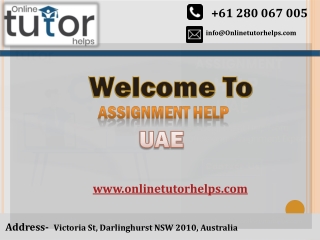 Assignment help UAE PPT