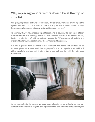 Rejuvenate old Home Decor with Column Radiators - Radiator Outlet