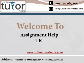 Assignment Help UK PPT