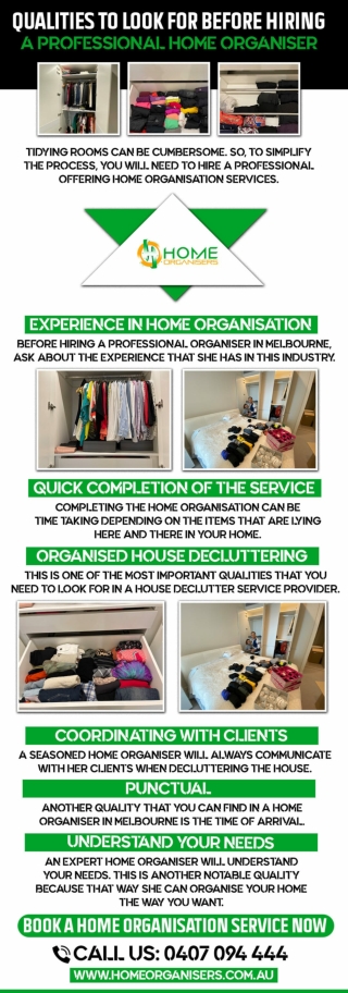 QUALITIES TO LOOK FOR BEFORE HIRING A PROFESSIONAL HOME ORGANISER