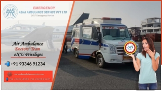 Ensure the Best ICU Road Ambulance Service to the patients suffering from any di