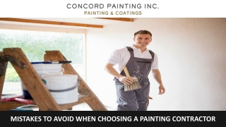 Mistakes to Avoid When Choosing a Painting Contractor