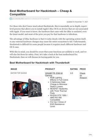 pccustombuilder.com-Best Motherboard for Hackintosh  Cheap amp Compatible