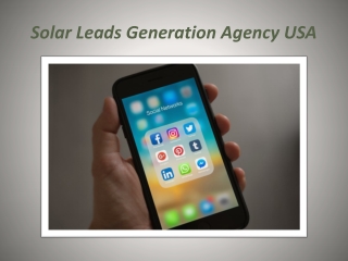 Solar Leads Generation Agency USA