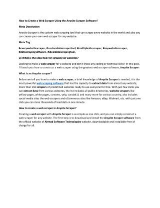 How to Create a Web Scraper Using the Anysite Scraper Software-converted