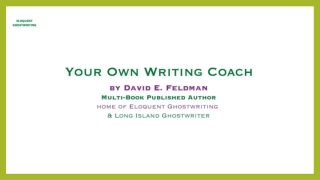 Long Island NY memoir writer | Eloquent Ghostwriting