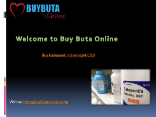 Buy Gabapentin Overnight COD | Buybuta Online