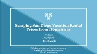 Scraping San Diego Vacation Rental Prices from HomeAway