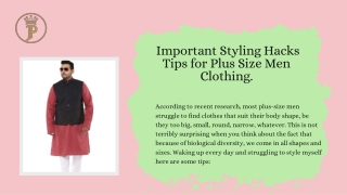 Important Styling Hacks Tips for Plus Size Men  Clothing.