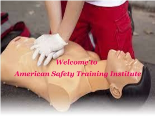 Online CPR Courses | American Safety Training Institute