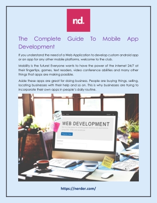 The Complete Guide To Mobile App Development