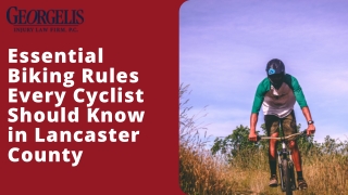 Top Essential Biking Rules Every Cyclist Should Know in Lancaster , PA | Georgel