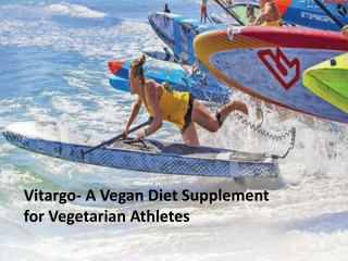 Vitargo- A Vegan Diet Supplement for Vegetarian Athletes