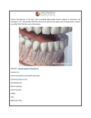 dental implant Columbia SC  Columbiascperiodontist.com