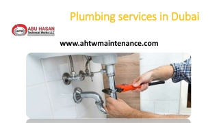 Find best plumbing services in Dubai by top Plumbing Maintenance company in Duba