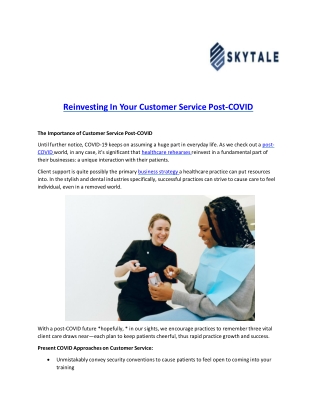 Reinvesting In Your Customer Service Post-COVID