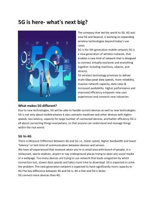 5G Technology