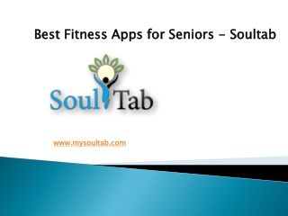 Best Fitness Apps for Seniors - Soultab