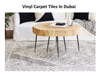 Vinyl Carpet Tiles In Dubai