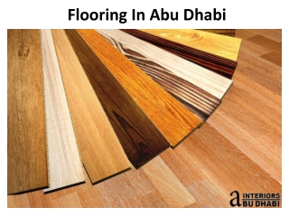 Flooring In Abu Dhabi