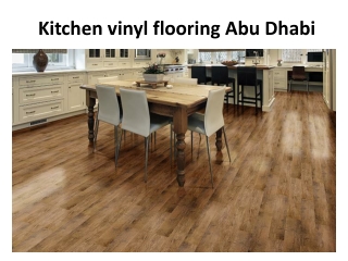 Kitchen vinyl flooring Abu Dhabi