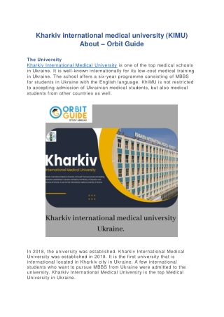 Kharkiv international medical university 15NOV