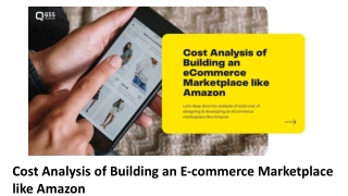 Cost Analysis of Building an E-commerce Marketplace like Amazon