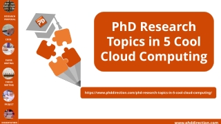 PhD Research Topics in 5 Cool Cloud Computing