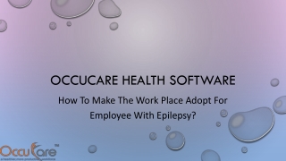 How To Make The Work Place Adopt For Employee With Epilepsy