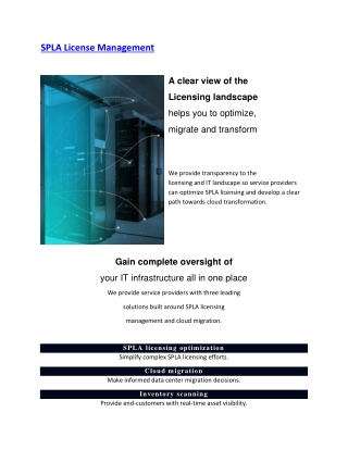 SPLA License Management | Microsoft Licence Audit - Octopus Cloud