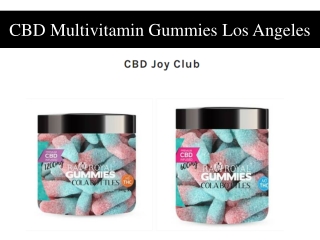 CBD Multivitamin Gummies Los Angeles