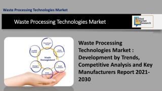 Waste Processing Technologies Market Analysis, Forecasts, and Overview