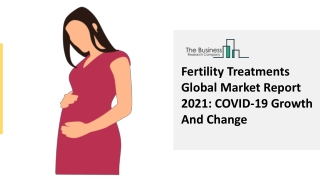 Fertility Treatments Market Outlook, Size, Share, Global Data Forecast To 2030