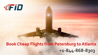 Book Cheap Flights from Petersburg to Atlanta