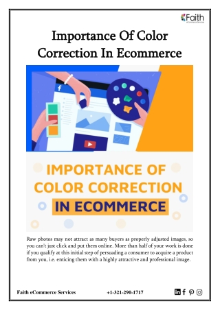 Importance Of Color Correction In Ecommerce